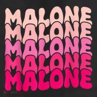 Retro Malone Girl First Name Boy Personalized Groovy 80S Golf Towel