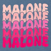 Retro Malone Girl First Name Boy Personalized Groovy 80S Garment-Dyed Sweatshirt