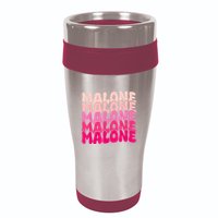 Retro Malone Girl First Name Boy Personalized Groovy 80S 16oz Travel Tumbler