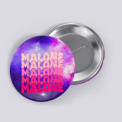 Retro Malone Girl First Name Boy Personalized Groovy 80S Button