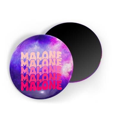 Retro Malone Girl First Name Boy Personalized Groovy 80S Magnet