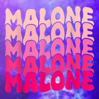 Retro Malone Girl First Name Boy Personalized Groovy 80S Magnet