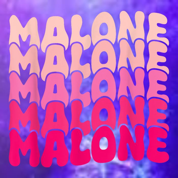 Retro Malone Girl First Name Boy Personalized Groovy 80S Magnet