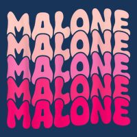 Retro Malone Girl First Name Boy Personalized Groovy 80S Infant Baby Jersey Bodysuit