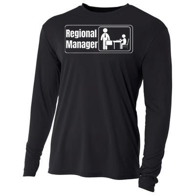 Regional Manager Gift Funny Regional Manager Cooling Performance Long Sleeve Crew