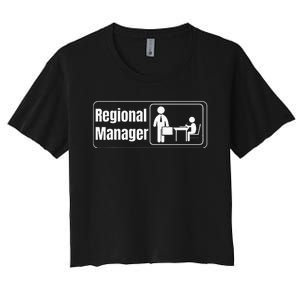 Regional Manager Gift Funny Regional Manager Women's Crop Top Tee