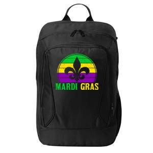 Retro Mardi Gras Fleur De Lys Carnival New Orleans Nola Gift City Backpack