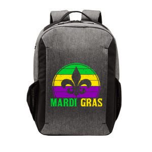 Retro Mardi Gras Fleur De Lys Carnival New Orleans Nola Gift Vector Backpack