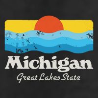 Retro Michigan Great Lakes State Cool Comfort Performance Bucket Hat