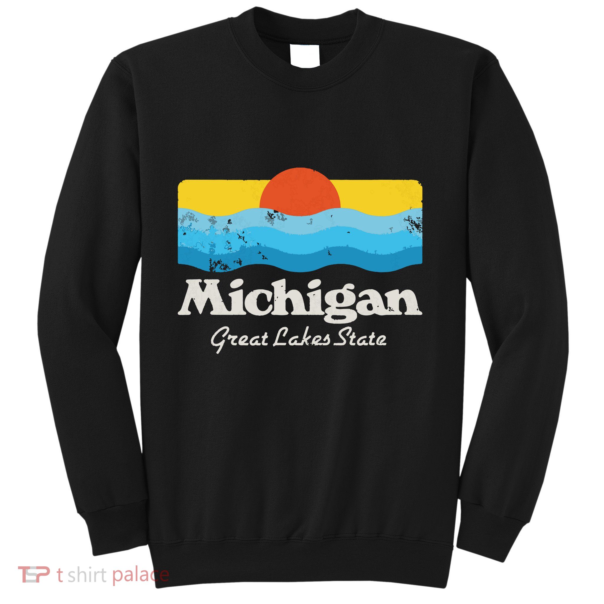 Retro Michigan Great Lakes State Sweatshirt