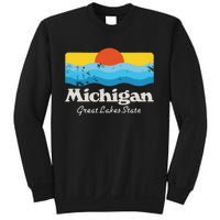 Retro Michigan Great Lakes State Sweatshirt