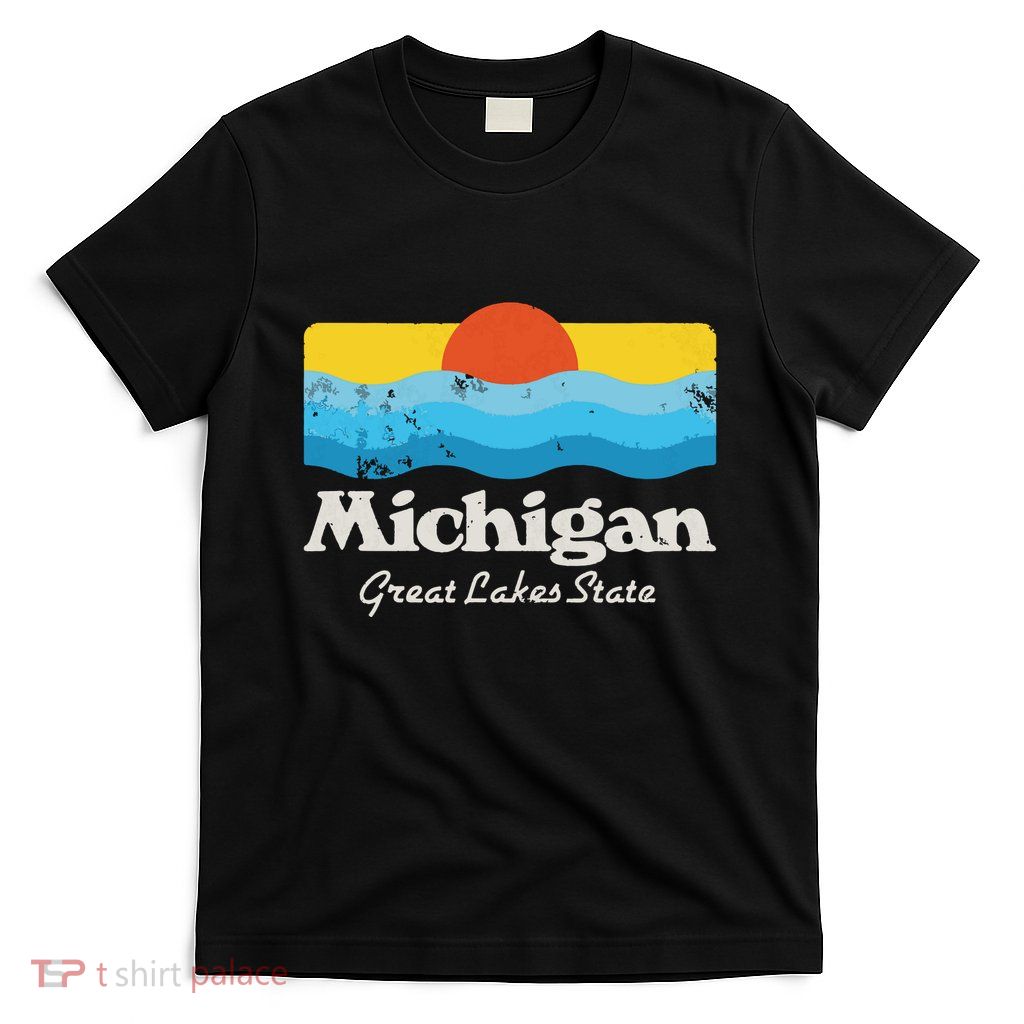 Retro Michigan Great Lakes State T-Shirt