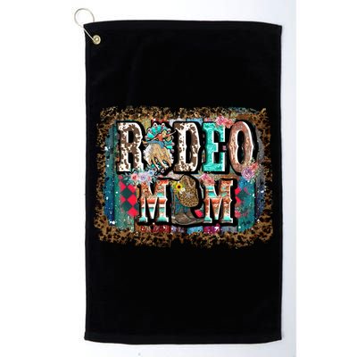 Rodeo Mom Gift Vintage Barrel Racing Mom Horse Barrel Xmas Gift Golf Towel