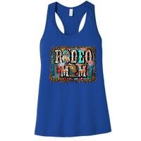 Rodeo Mom Gift Vintage Barrel Racing Mom Horse Barrel Xmas Gift Women's Racerback Tank