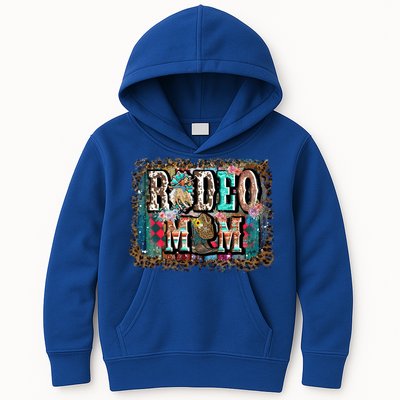 Rodeo Mom Gift Vintage Barrel Racing Mom Horse Barrel Xmas Gift Kids Hoodie
