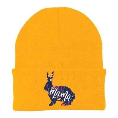 Rabbit Mom Great Gift Bunny Mama Gift Knit Cap Winter Beanie