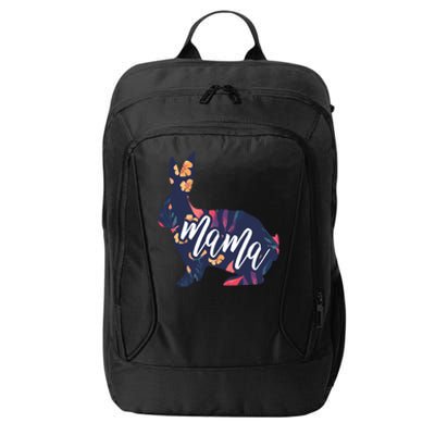 Rabbit Mom Great Gift Bunny Mama Gift City Backpack