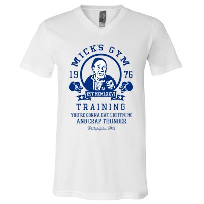 Rocky MickS Gym Training 1976 V-Neck T-Shirt