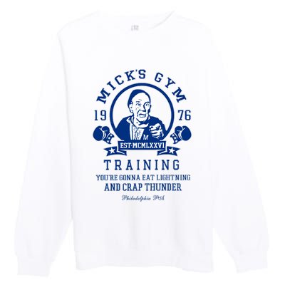 Rocky MickS Gym Training 1976 Premium Crewneck Sweatshirt