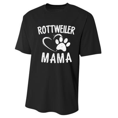 Rottweiler Mama Gift Dog Lover Apparel Pet Owner Rottie Mom Performance Sprint T-Shirt