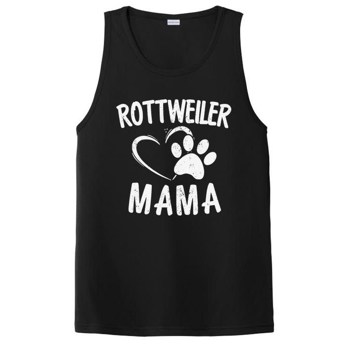 Rottweiler Mama Gift Dog Lover Apparel Pet Owner Rottie Mom PosiCharge Competitor Tank