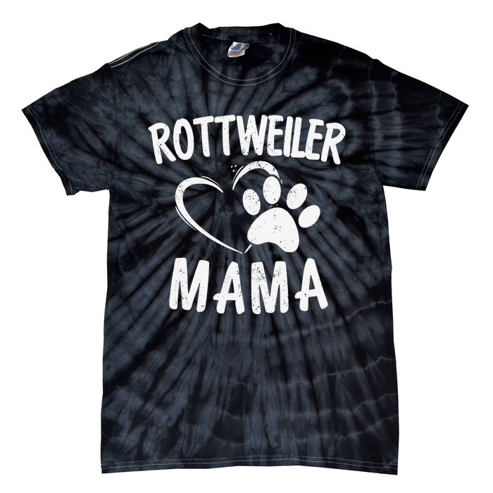 Rottweiler Mama Gift Dog Lover Apparel Pet Owner Rottie Mom Tie-Dye T-Shirt