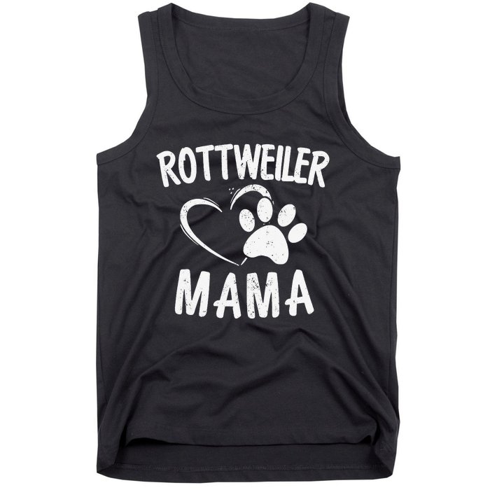 Rottweiler Mama Gift Dog Lover Apparel Pet Owner Rottie Mom Tank Top