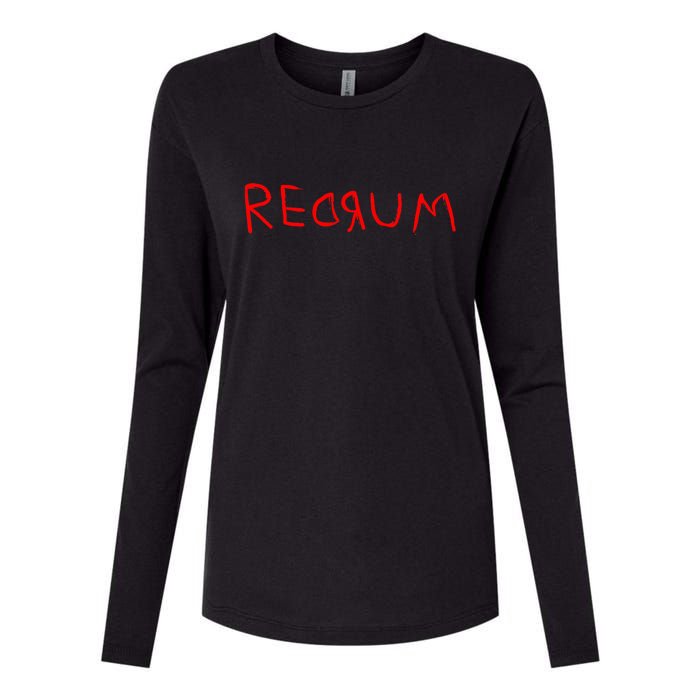 Redrum Mord Horror Movie Fan Womens Cotton Relaxed Long Sleeve T-Shirt