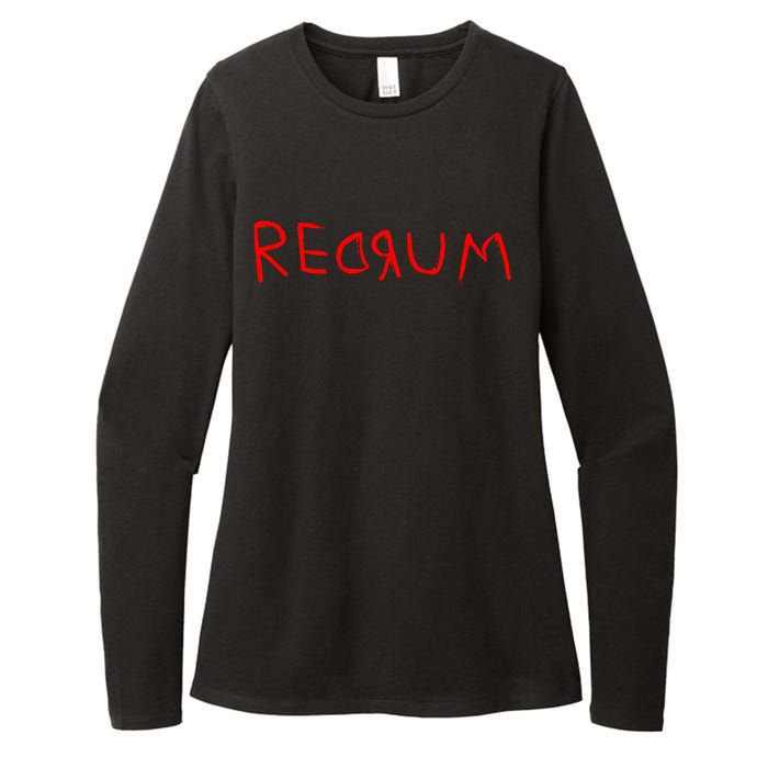 Redrum Mord Horror Movie Fan Womens CVC Long Sleeve Shirt