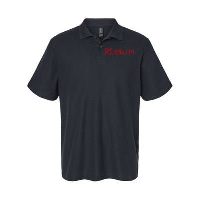 Redrum Mord Horror Movie Fan Softstyle Adult Sport Polo