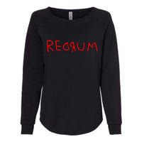 Redrum Mord Horror Movie Fan Womens California Wash Sweatshirt