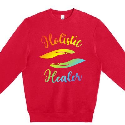 Reiki Master Holistic Healer Premium Crewneck Sweatshirt