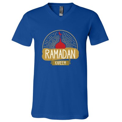 Ramadan Mubarak Happy Ramadan Muslim Gift V-Neck T-Shirt