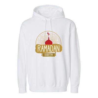 Ramadan Mubarak Happy Ramadan Muslim Gift Garment-Dyed Fleece Hoodie