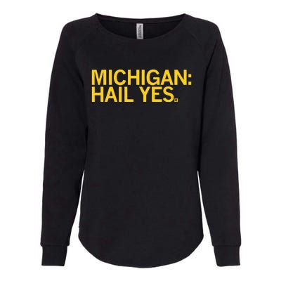 Raygun Michigan Hail Yes Womens California Wash Sweatshirt