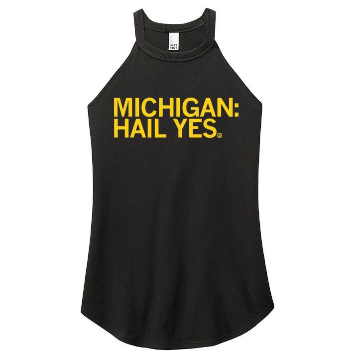 Raygun Michigan Hail Yes Women's Perfect Tri Rocker Tank