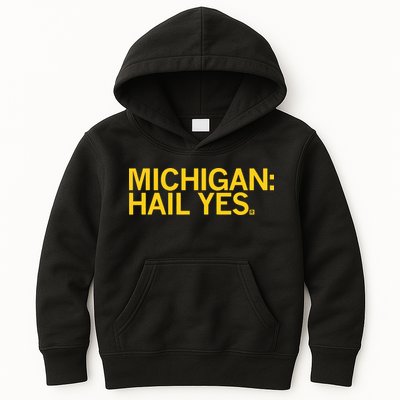 Raygun Michigan Hail Yes Kids Hoodie