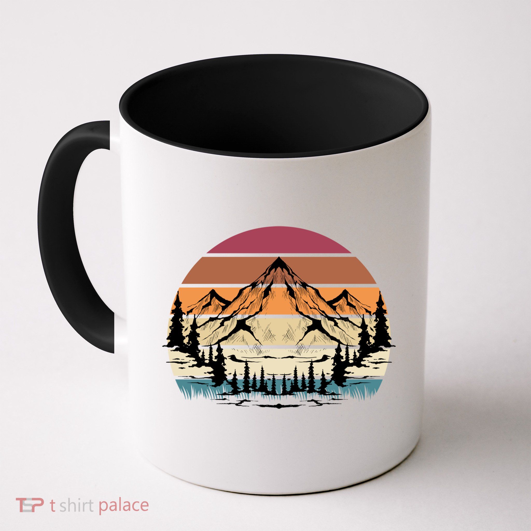 Retro Mountain Hike Hobby Sport Hiker Gift Camping Hiking Gift Mug