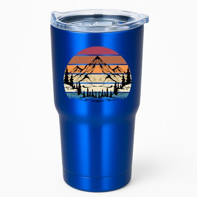 Retro Mountain Hike Hobby Sport Hiker Gift Camping Hiking Gift Tumbler
