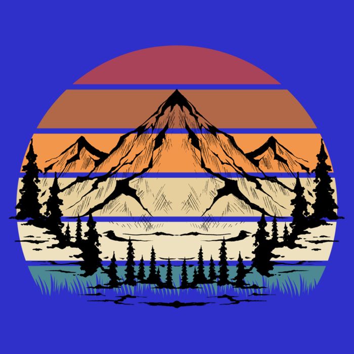 Retro Mountain Hike Hobby Sport Hiker Gift Camping Hiking Gift Tank Top