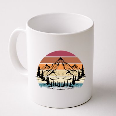 Retro Mountain Hike Hobby Sport Hiker Gift Camping Hiking Gift Coffee Mug