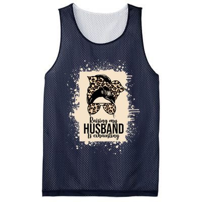 Raising My Husband Is Exhausting Mesh Reversible Basketball Jersey Tank