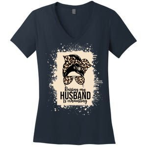 Raising My Husband Is Exhausting Women's V-Neck T-Shirt