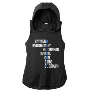 Raymond Montgomery Hutchinson Laporta Gibbs St Brown Ladies PosiCharge Tri-Blend Wicking Draft Hoodie Tank