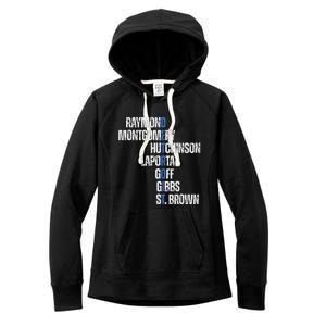 Raymond Montgomery Hutchinson Laporta Gibbs St Brown Women's Fleece Hoodie