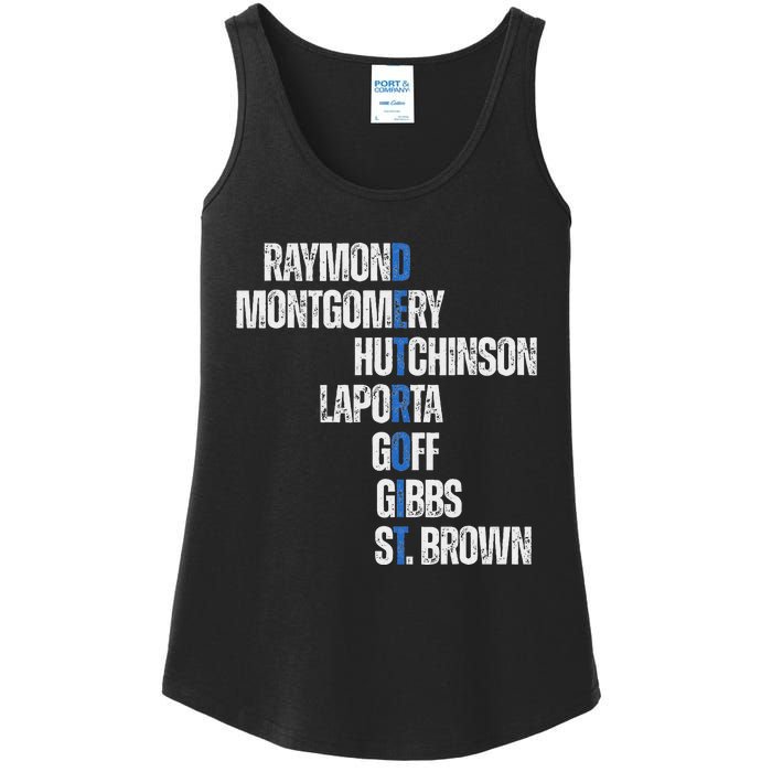 Raymond Montgomery Hutchinson Laporta Gibbs St Brown Ladies Essential Tank