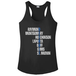 Raymond Montgomery Hutchinson Laporta Gibbs St Brown Ladies PosiCharge Competitor Racerback Tank