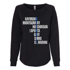 Raymond Montgomery Hutchinson Laporta Gibbs St Brown Womens California Wash Sweatshirt