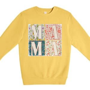 Retro Mama Happy Mother Day Family Matching Premium Crewneck Sweatshirt