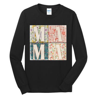 Retro Mama Happy Mother Day Family Matching Tall Long Sleeve T-Shirt